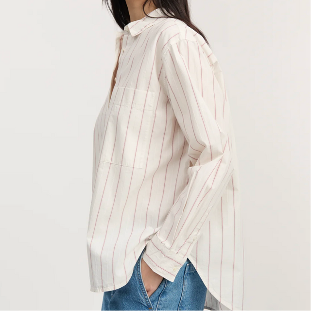 Lynette Shirt Mix Merlot