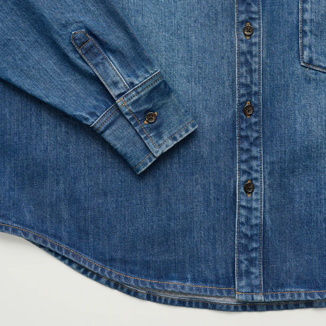 Casy shirt denim Worn Blue