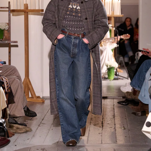 Cole Baggy Jeans Washed dark blue