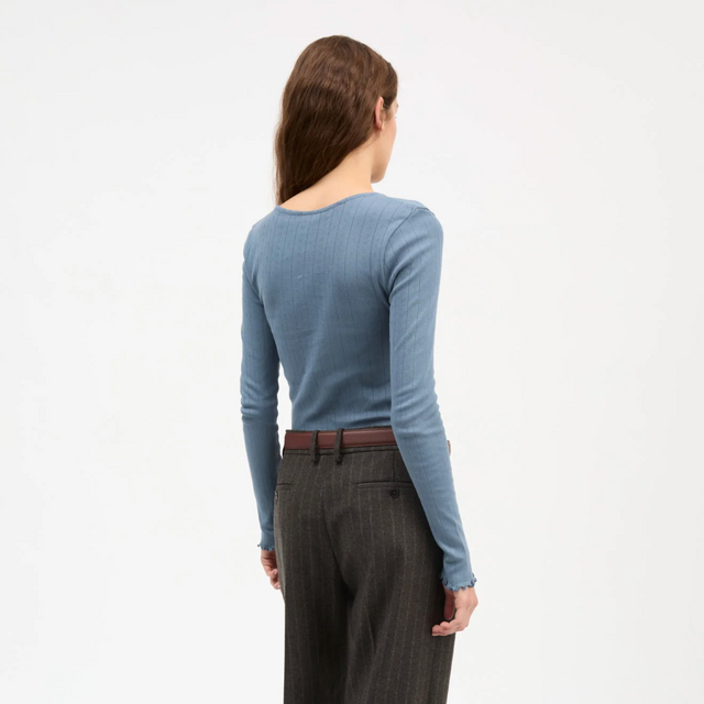 Edie Bluse Faded Blue
