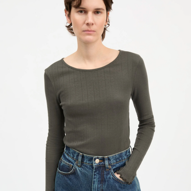 Edie Bluse Dark Green