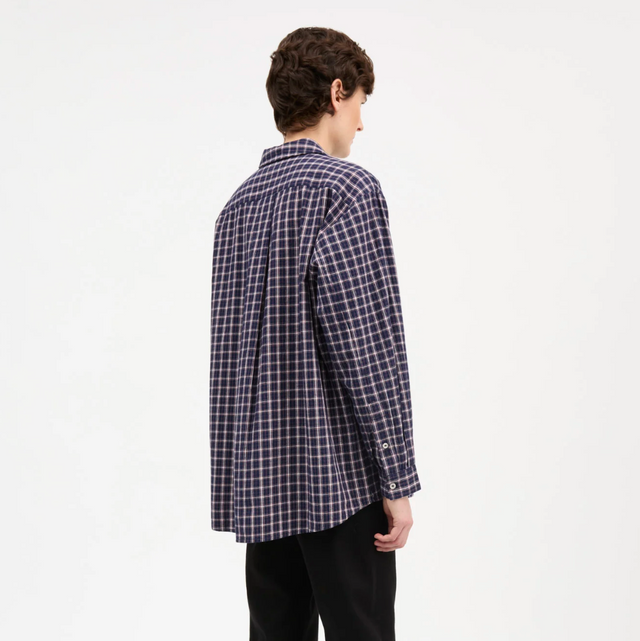 Edgar Shirt Navy/white/red check