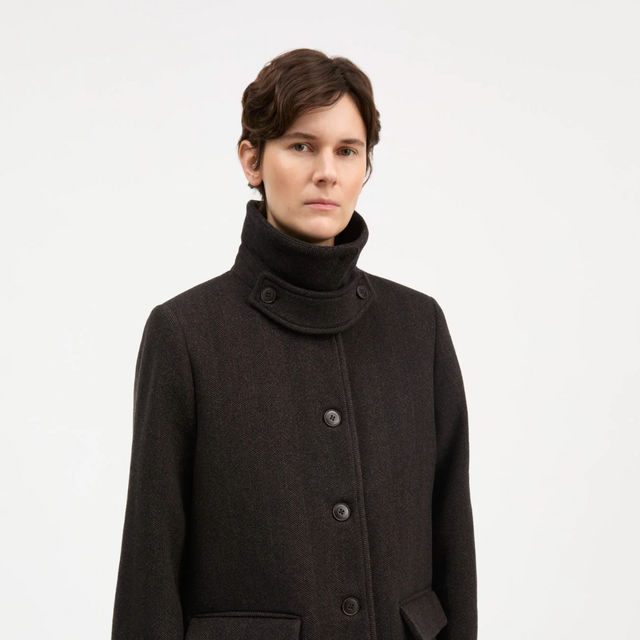 Alfred Jacket Brown Herringbone