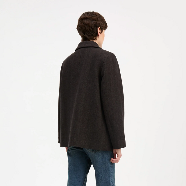 Alfred Jacket Brown Herringbone