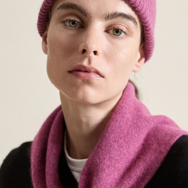 Bandana uld Rhubarb / Pink