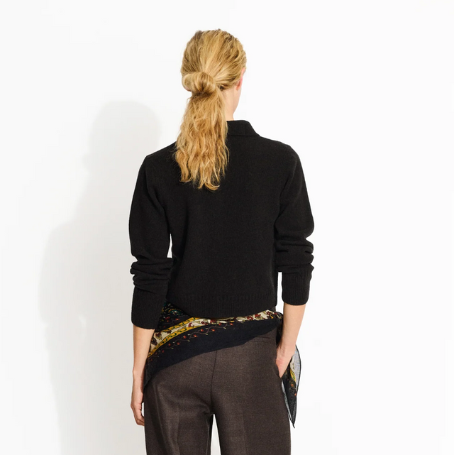 Paulina Uld Cardigan Mørkebrun