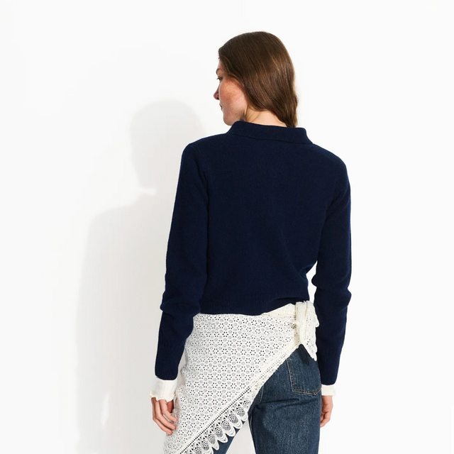 Paulina Uld Cardigan Navy