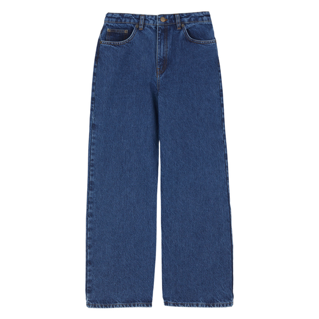 Skall Studio Willow Wide Jeans Denim Mid Blue - Bukser i Mid Blue (Denim Mid Blue ) Køb bukser hos Adelie. Dametøj på nørrebro og onlline til hele Danmark