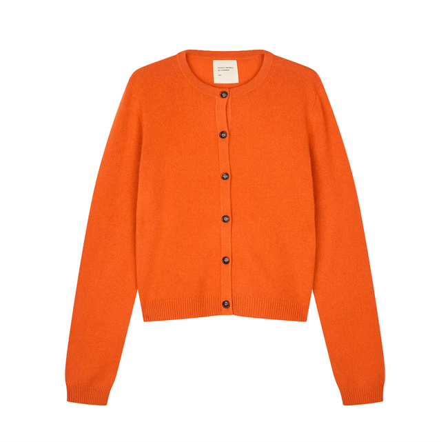 Cardigan Cashmere Orange