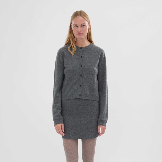 Women's O-Cardigan Heather Grey/grå