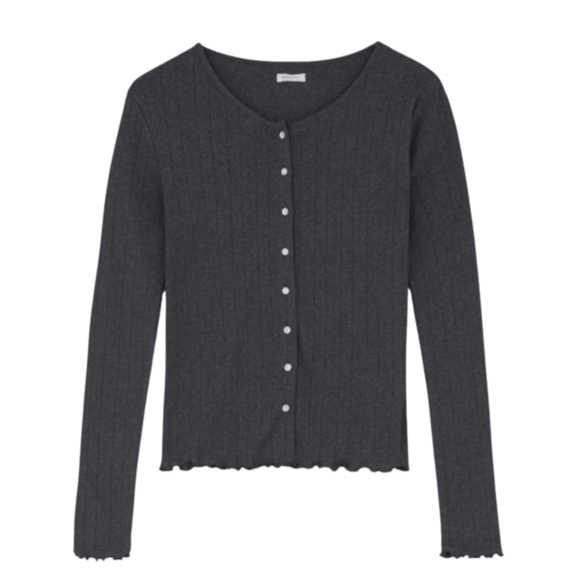 Skall Studio Edie Cardigan Mørkegrå - Bluser i Mørkegrå (Dark Grey Melange ) Køb bluser hos Adelie. Dametøj på nørrebro og onlline til hele Danmark
