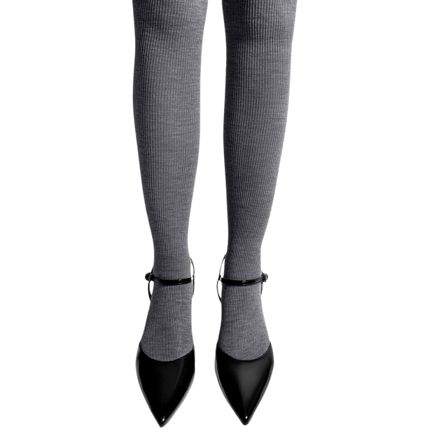 Mrs. Merino Uld Strømpebukser Grå