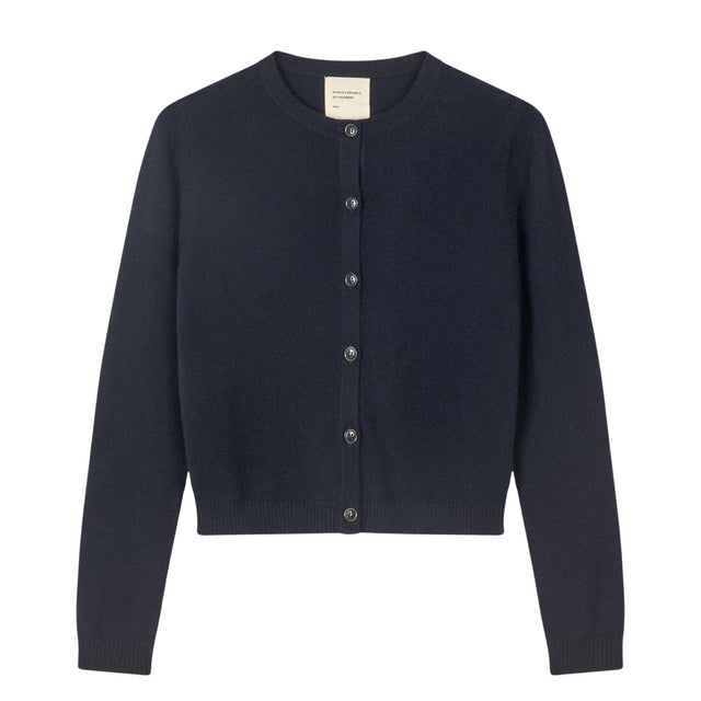 Peoples Republic of Cashmere Women's O-Cardigan Navy - Strik i Mørkeblå (Navy) Køb strik hos Adelie. Dametøj på nørrebro og onlline til hele Danmark