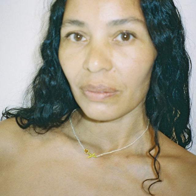 Mini Brown Flor Halskæde