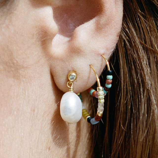 Pearly Ørering Guld