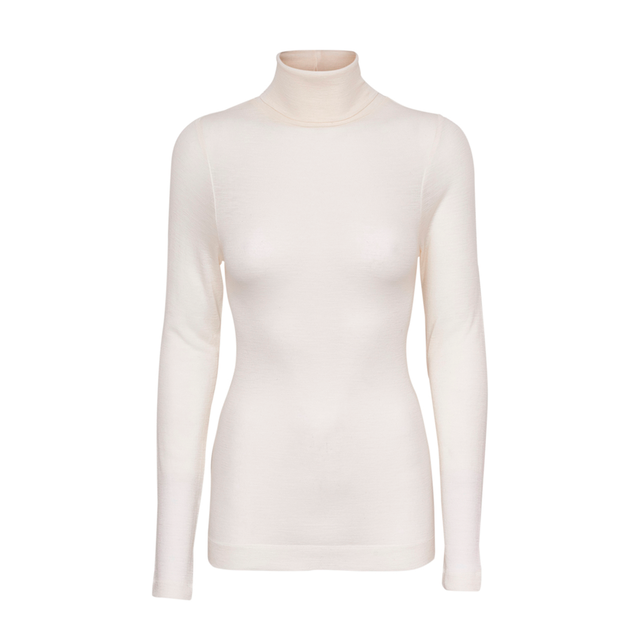 Seamless Basic Lola Merino Uld Offwhite - Bluser i Hvid (Off White) Køb bluser hos Adelie. Dametøj på nørrebro og onlline til hele Danmark