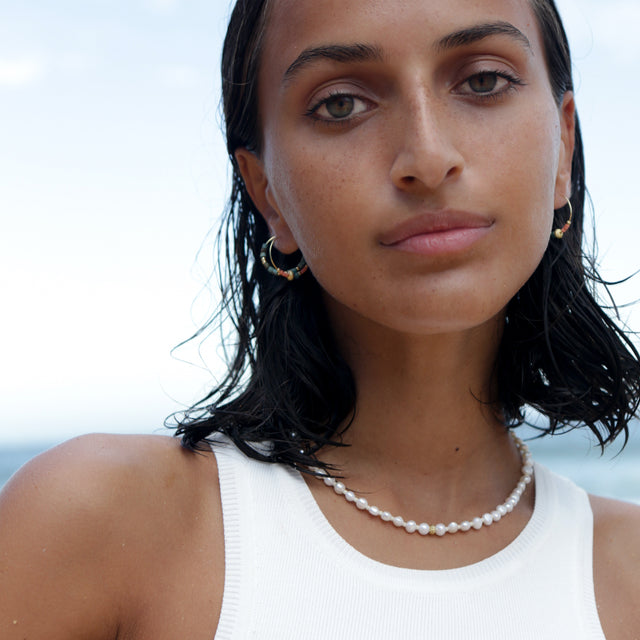 Petit Stellar Pearly Halskæde Guld