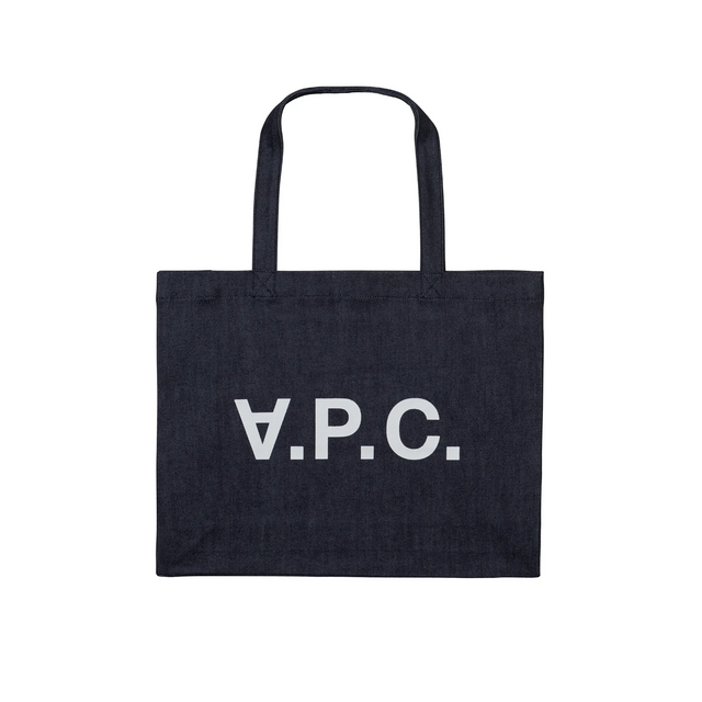 A.P.C. Shopping Daniela Denim Taske - Tasker i Blå (Indigo) Køb tasker hos Adelie. Dametøj på nørrebro og onlline til hele Danmark