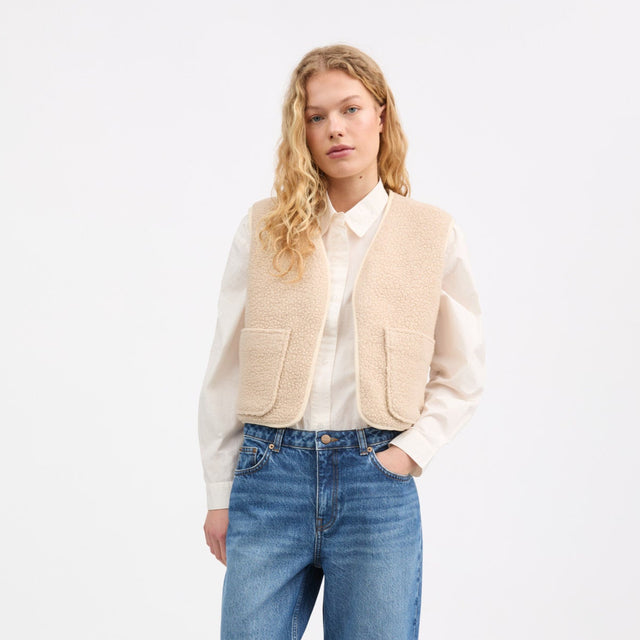 Birley Vest Ecru