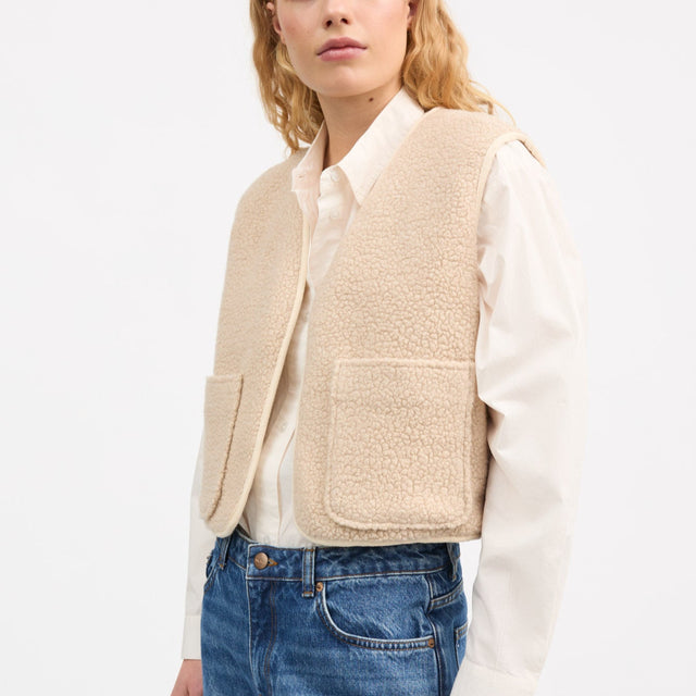 Birley Vest Ecru