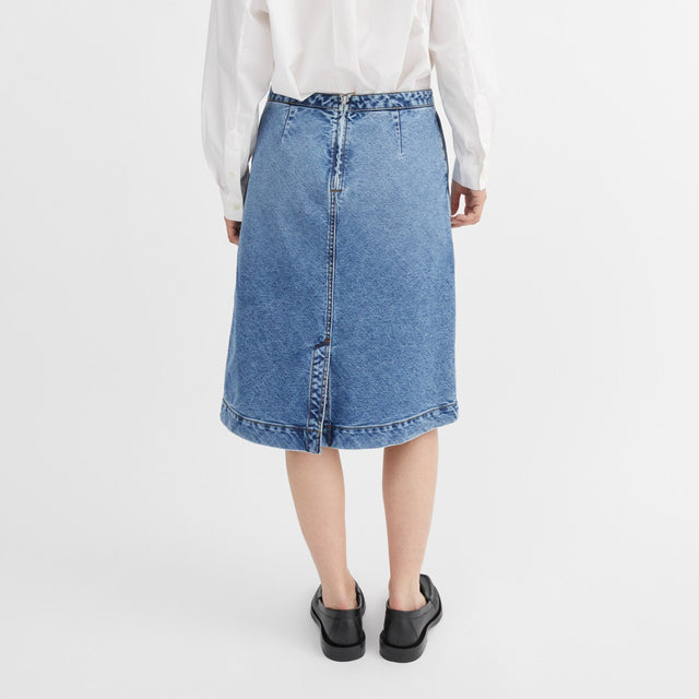 Selma Nederdel Worn Mid Blue