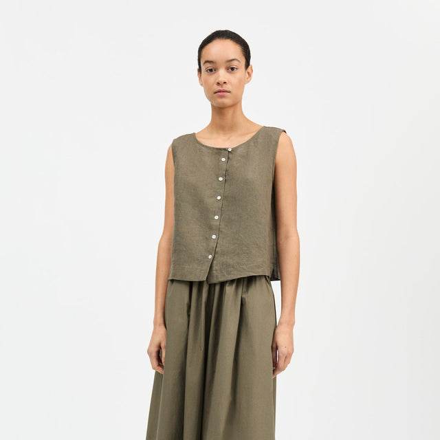 Vetiver Top Khaki
