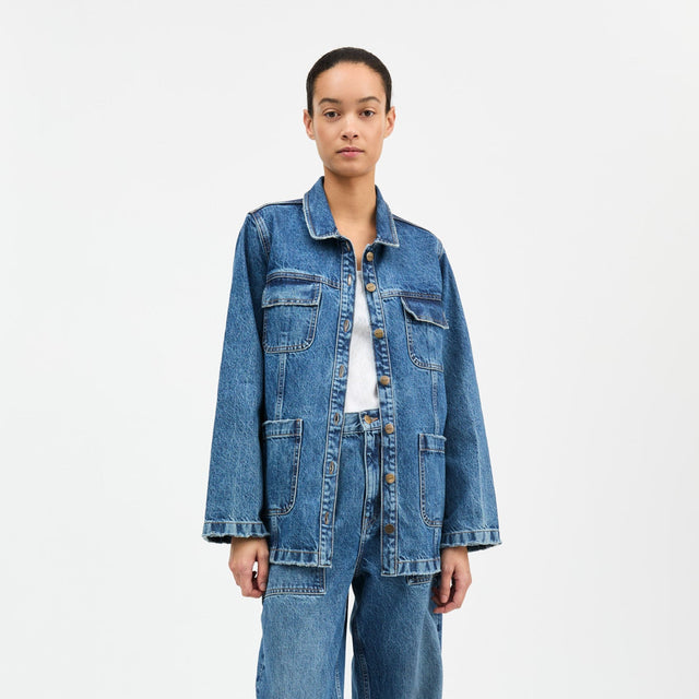 Margaux Denim Jakke Slouchy blue