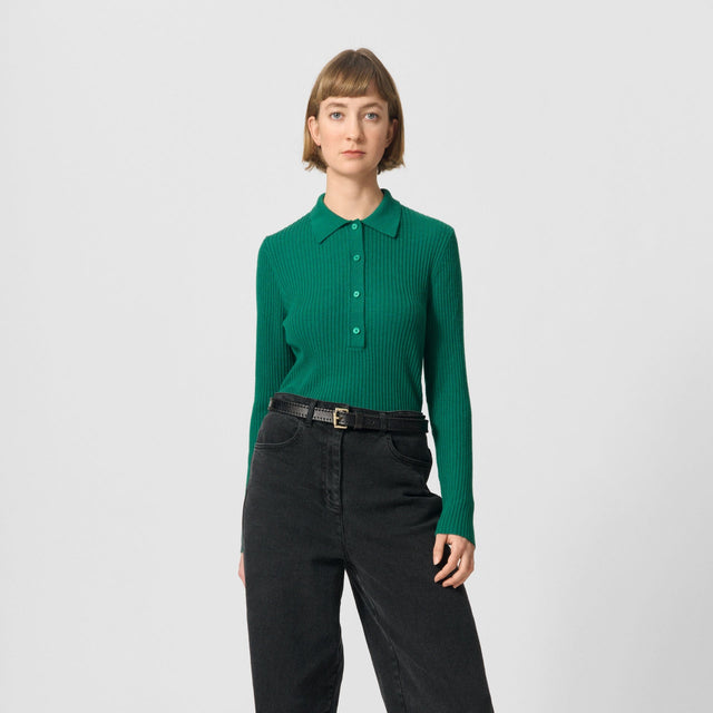 Lisa Polo Blouse Green