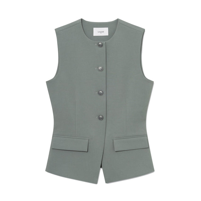 Kendra Vest Sea Grey