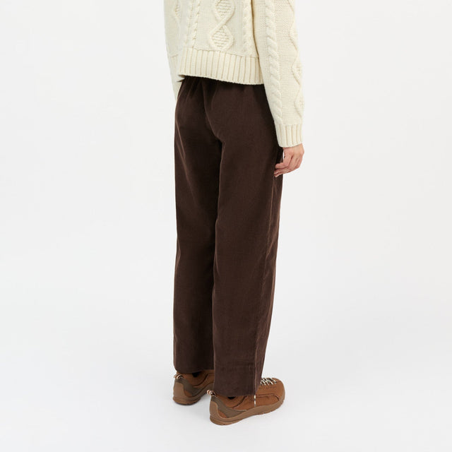 Jasmine Pants Velvet Dark Brown