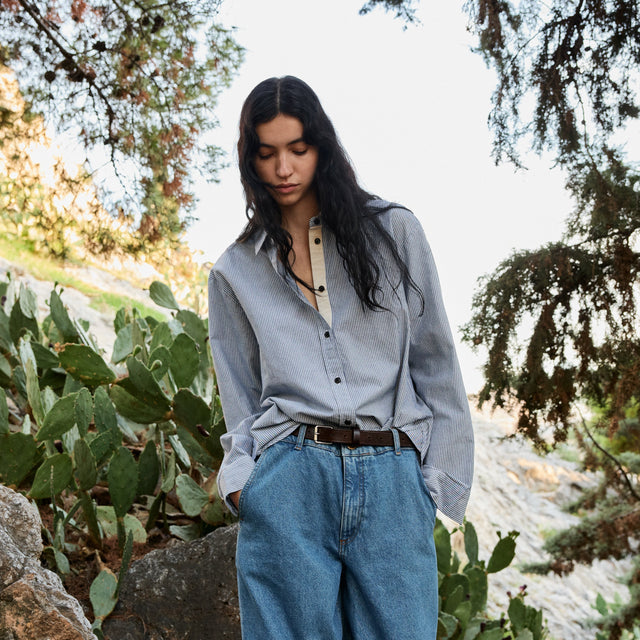 Paulina Skjorte Mix Blue Boy