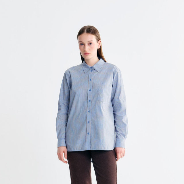 Elotta Shirt Blue Heron Stripe