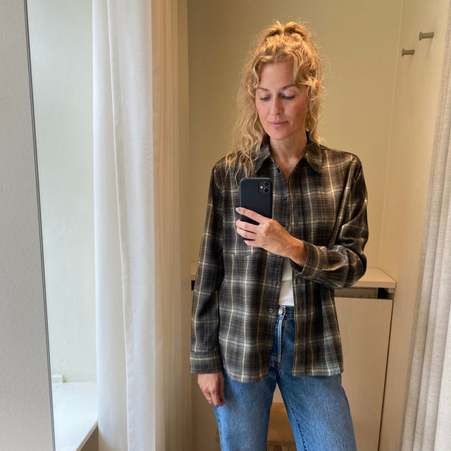 Elotta Checked Shirt Green