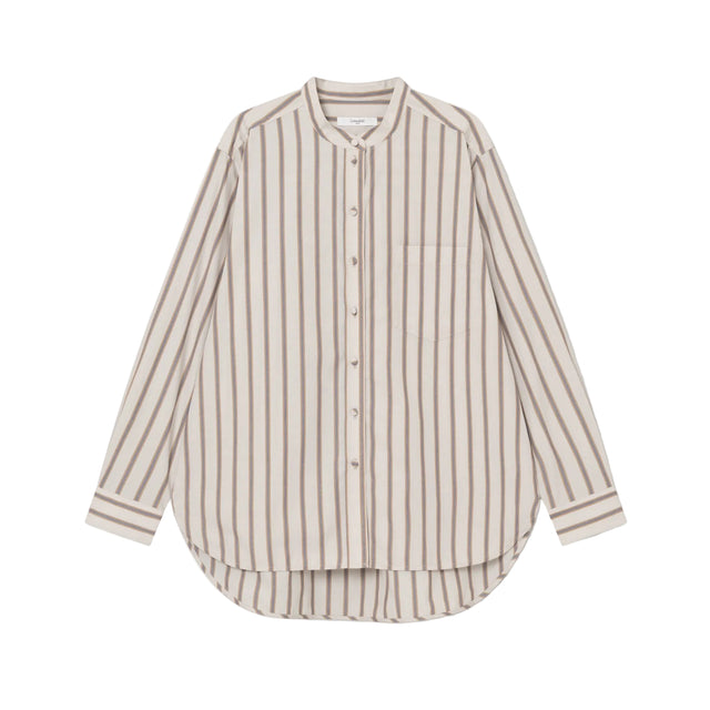 Edgar Skjorte Egret Multi Stripe