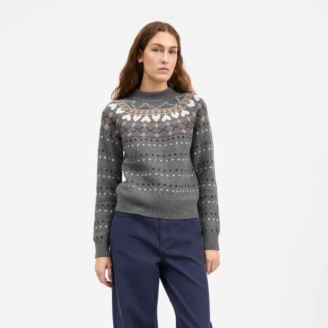 Misty Jumper Grey Jacquard