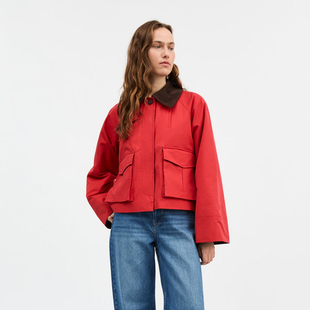 Gaby City Jacket Aurora Red / Red