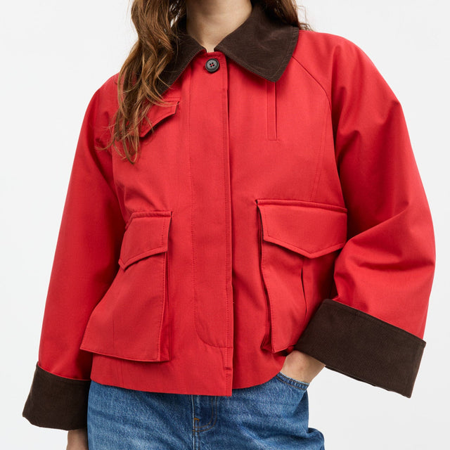 Gaby City Jacket Aurora Red / Red