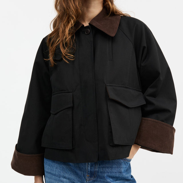 Gaby City Jacket Black/Brown