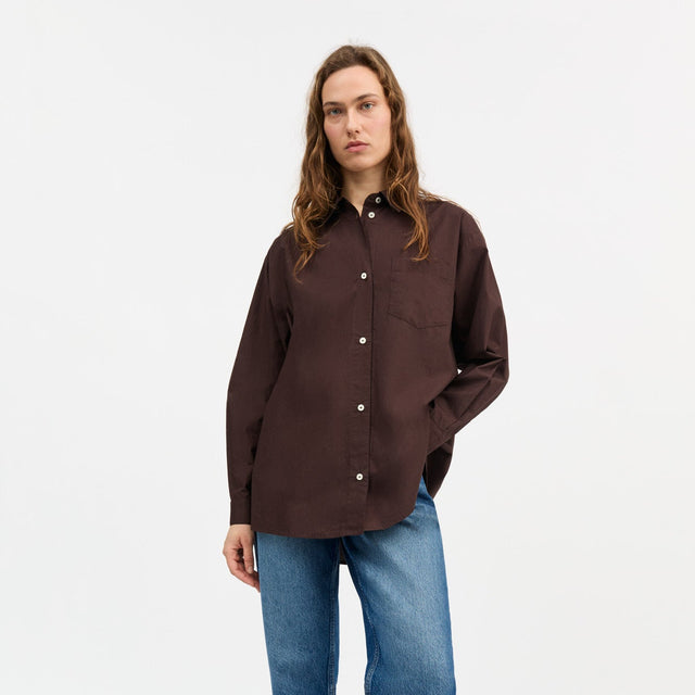 Edgar Shirt Dark Brown / Brown