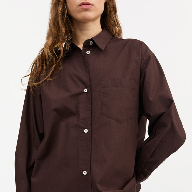 Edgar Shirt Dark Brown / Brown