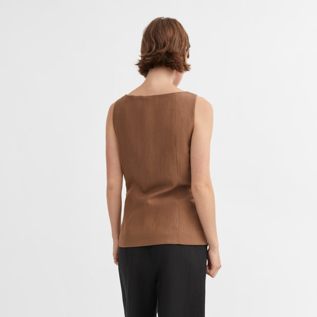 Toni waistcoat Brun