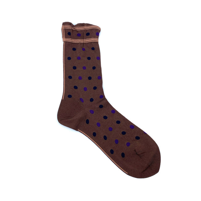 ANP-54B Strømper - Classic Dot, Brown