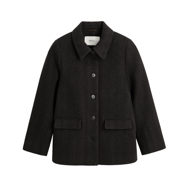 Alfred Jacket Brown Herringbone
