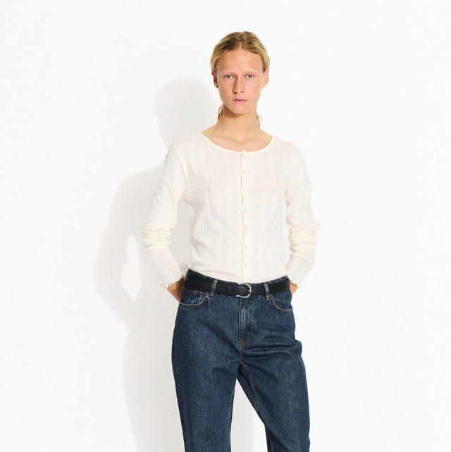 June Cardigan Ecru
