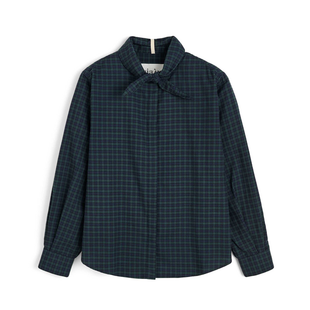 Aponi Skjorte Ternet Grøn/Navy