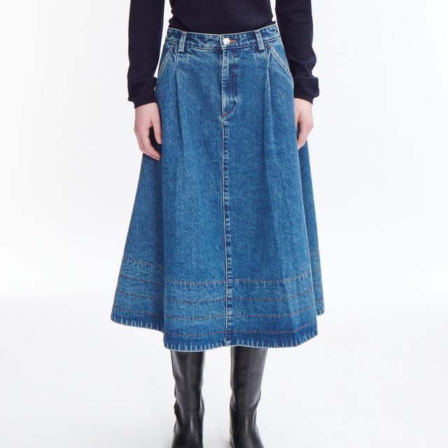 Nora Denim Nederdel