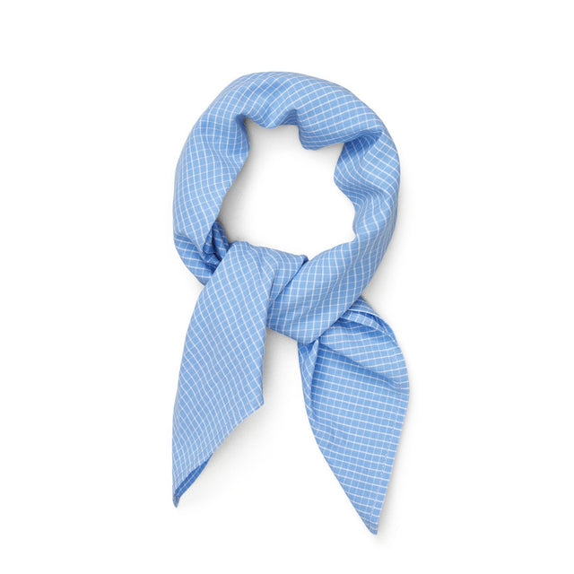 Charlie Scarf Check Mix Blue