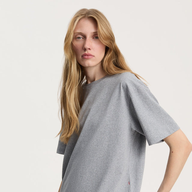 Classic circular tee Grå melange