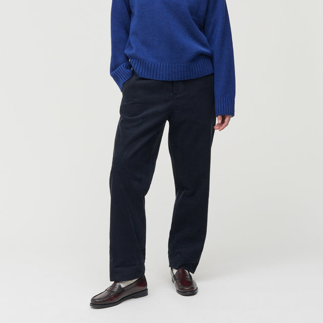 Coco Velvet Pants Black/Blue
