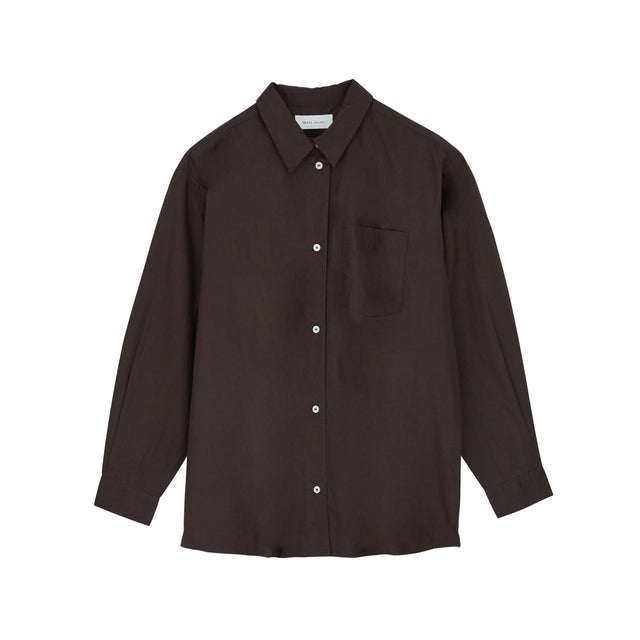 Edgar Shirt Dark Brown / Brown